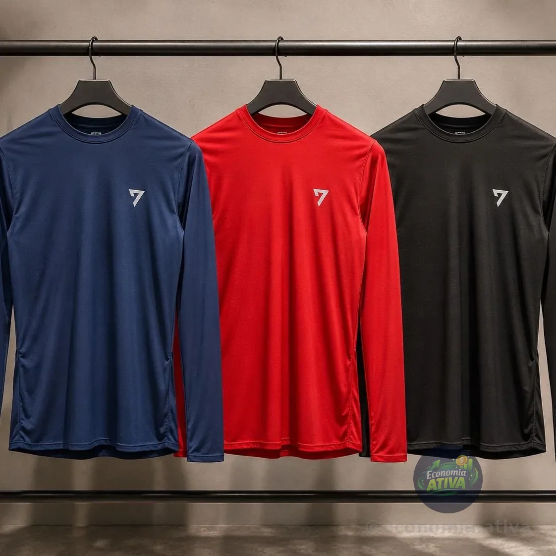 Kit 3 Camisetas Térmicas Segunda Pele Uv50