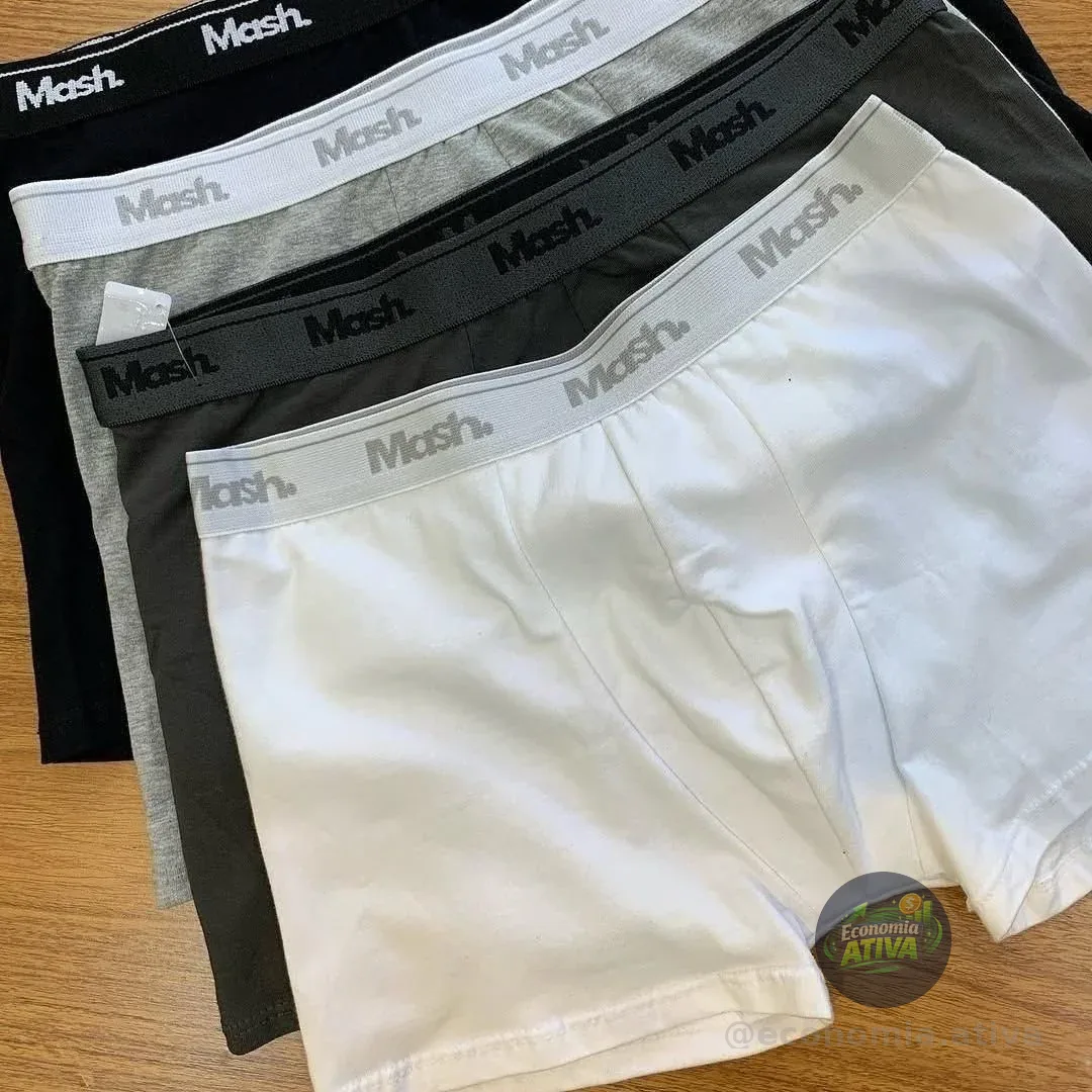 Kit 4 Cuecas Boxer Mash