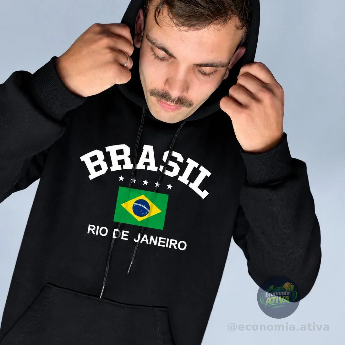 Moletom Estampado do Brasil (3 cores)