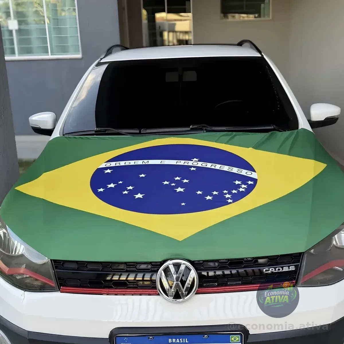 Bandeira Do Brasil Para Capô De Carro