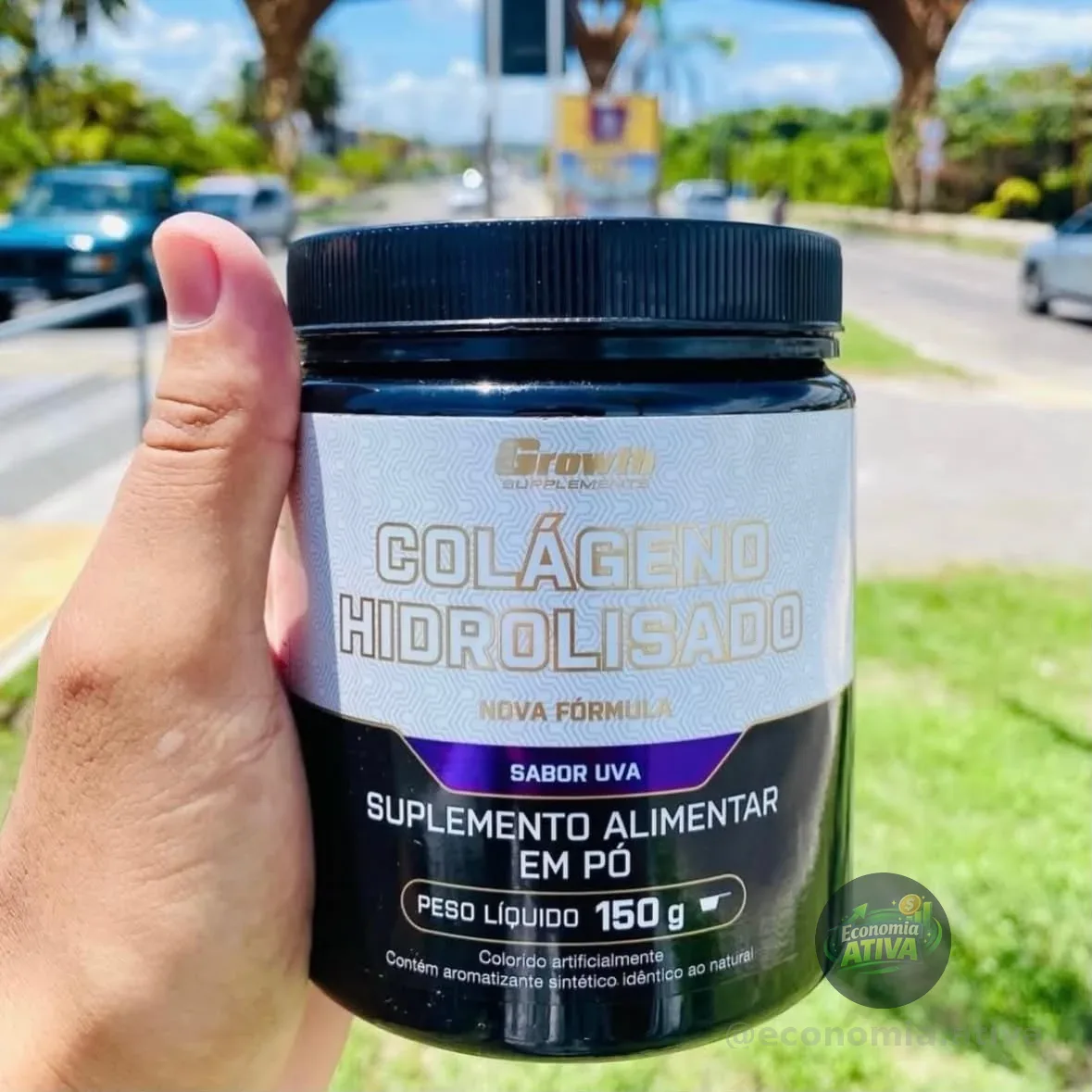 Colágeno Hidrolisado 150g Growth Supplements Uva