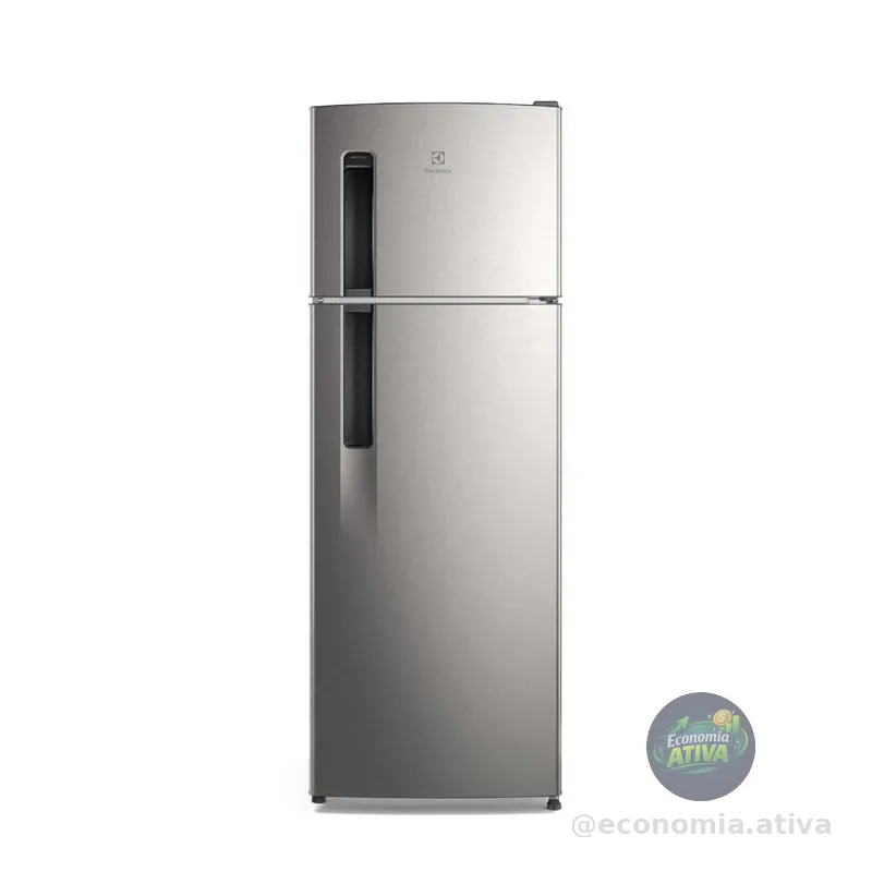 Electrolux Geladeira Electrolux Frost Free 320L Duplex Inox Look (TF38S) 127V