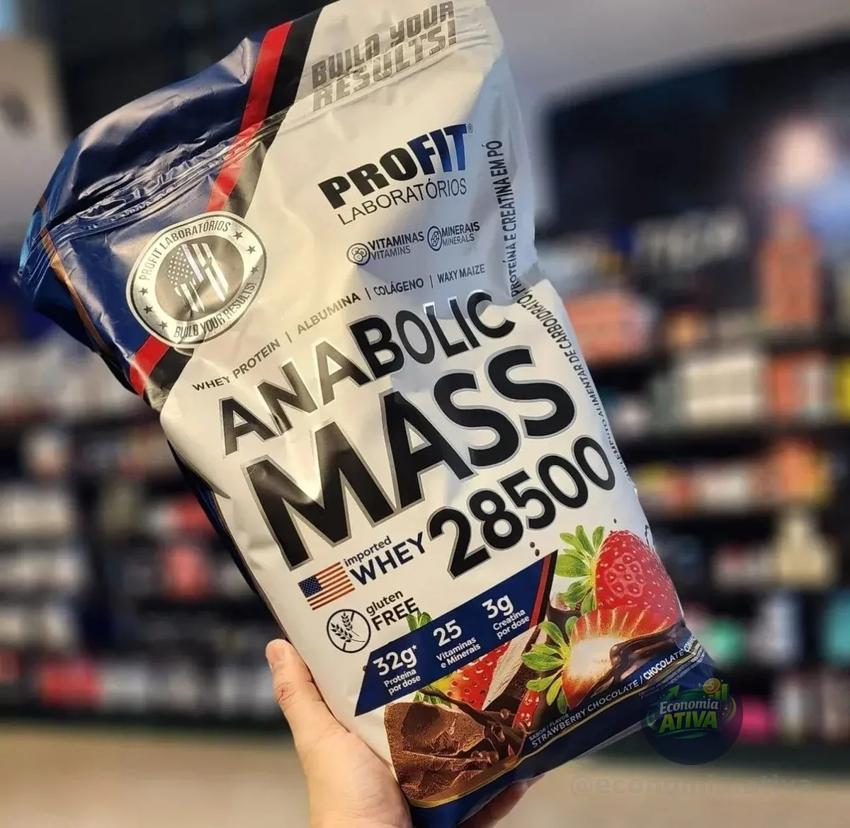 Hipercalórico Anabolic Mass 28500 3kg Profit Labs