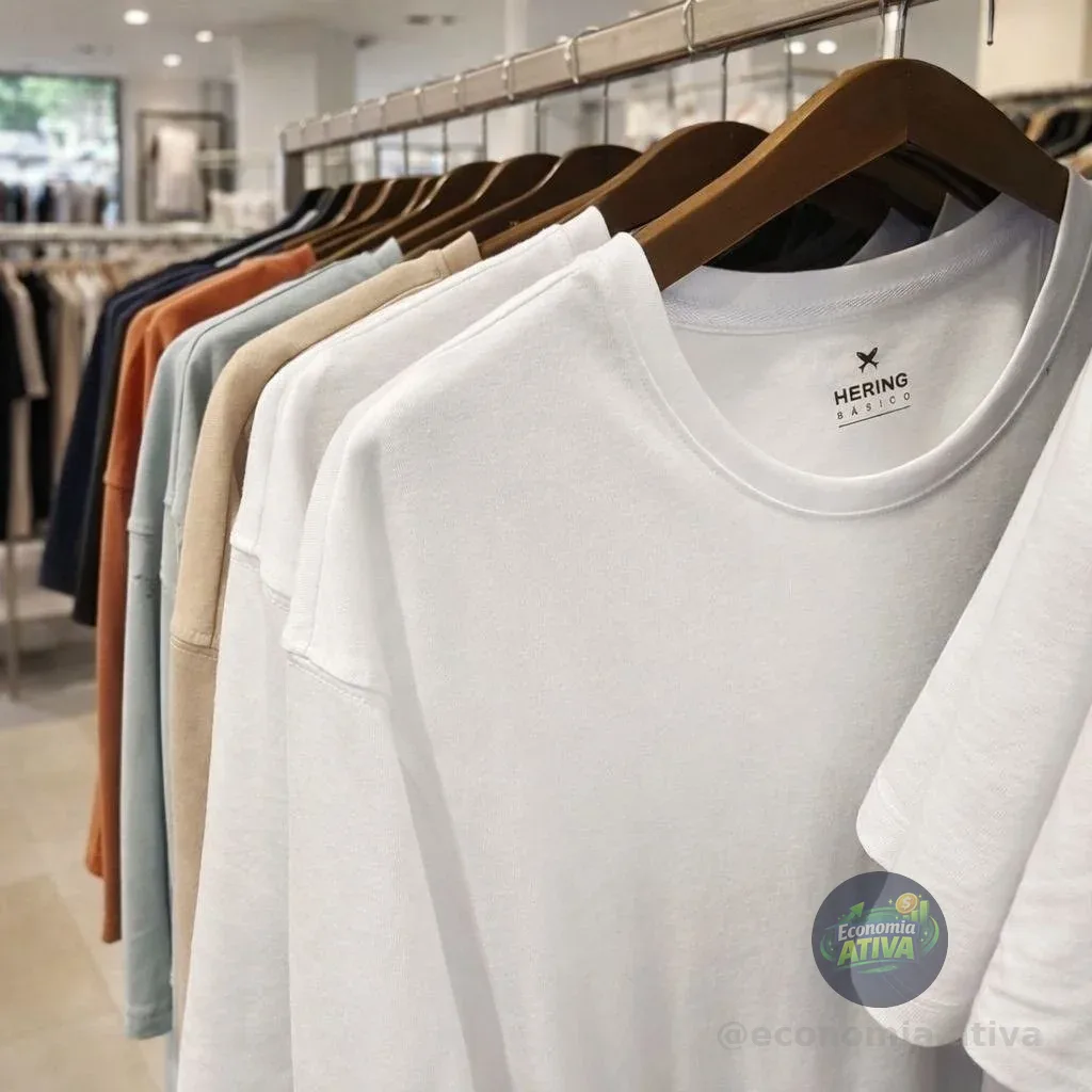 Kit 5 Camisetas Hering Masculina (P e G)