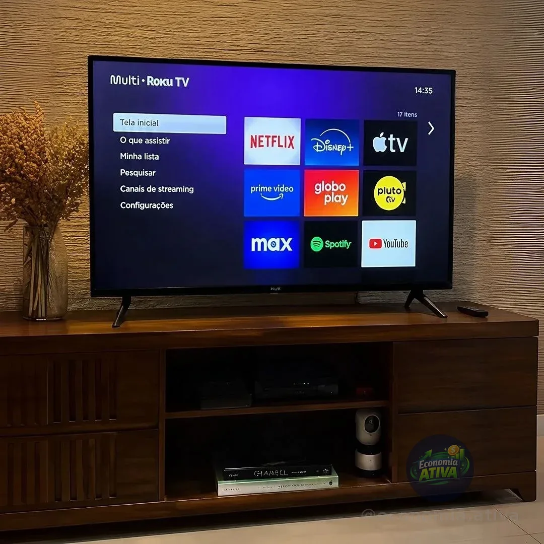 Smart TV DLED 32 HD Multi Essencial Roku