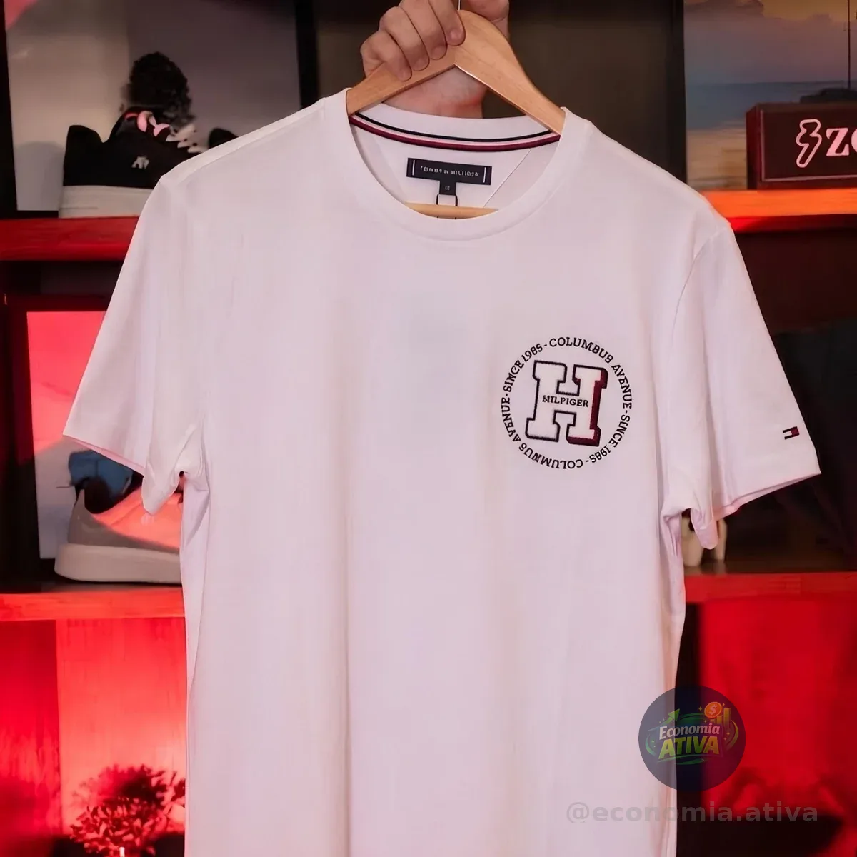 Camiseta Tommy Hilfiger H Roundle Columbus