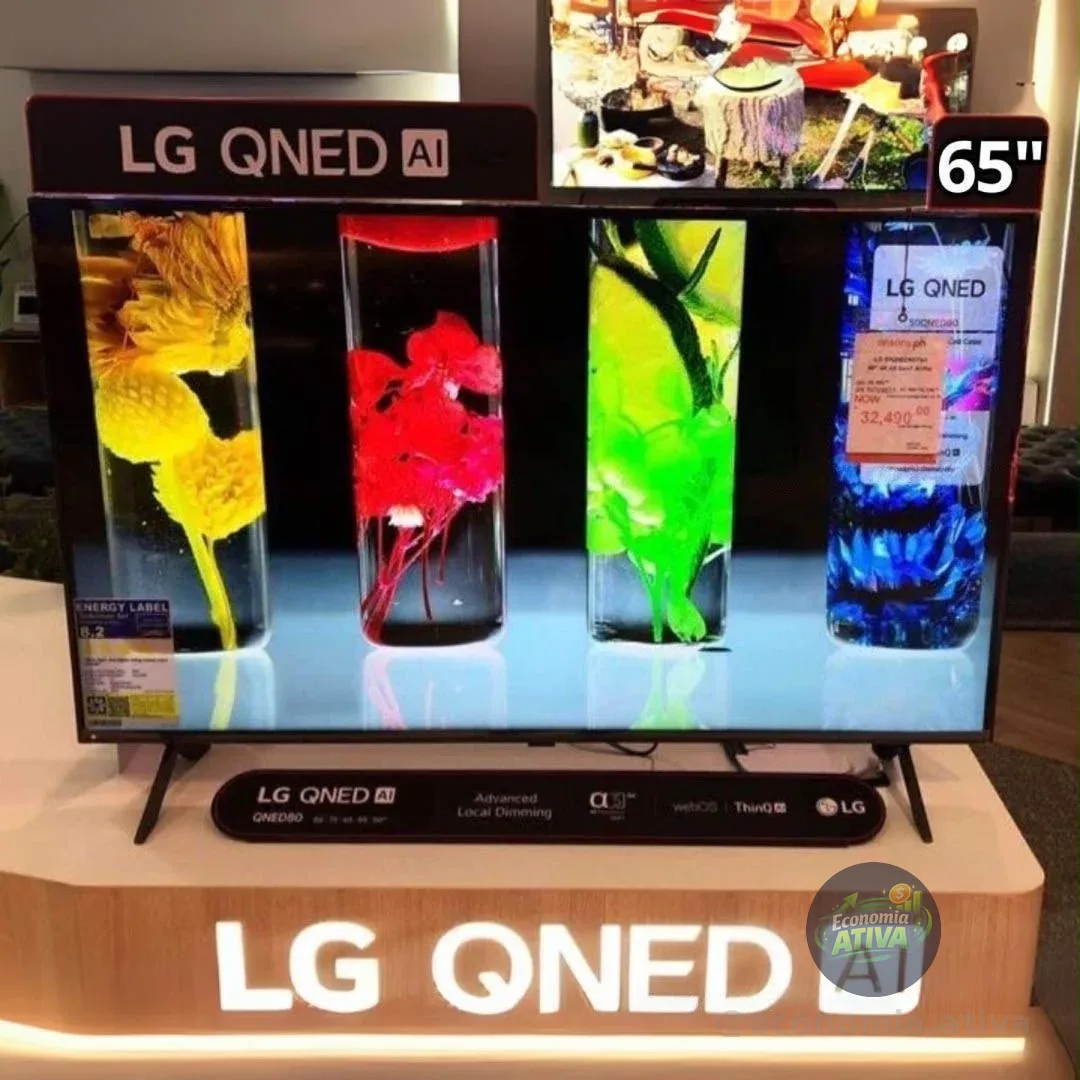 Smart TV 4K 65" LG QNED73 Portal de Games Processador AI α7 Ger8 4K