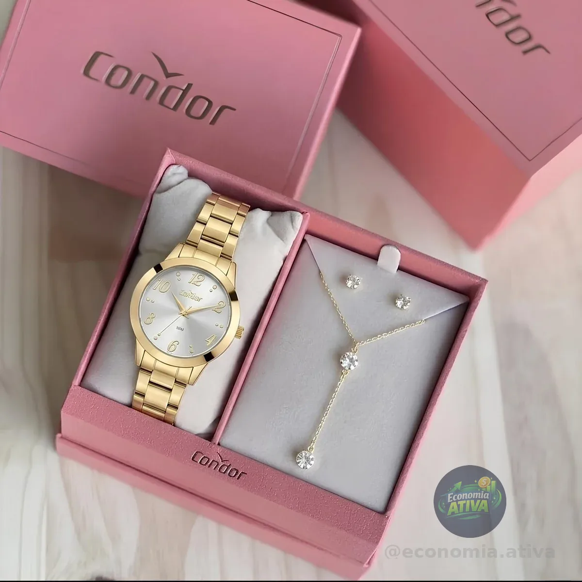 Kit Condor Feminino Dourado