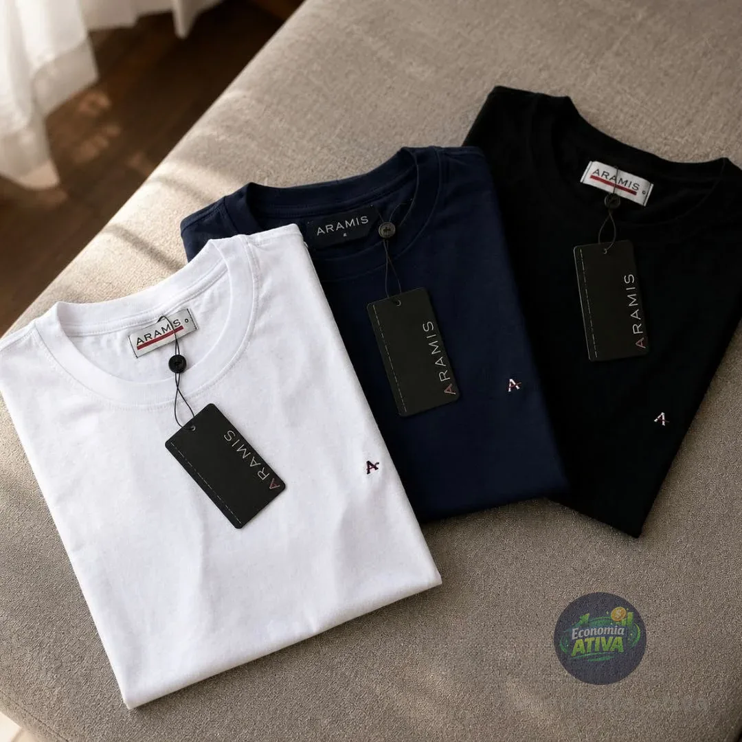 Kit 3 Camisetas Aramis