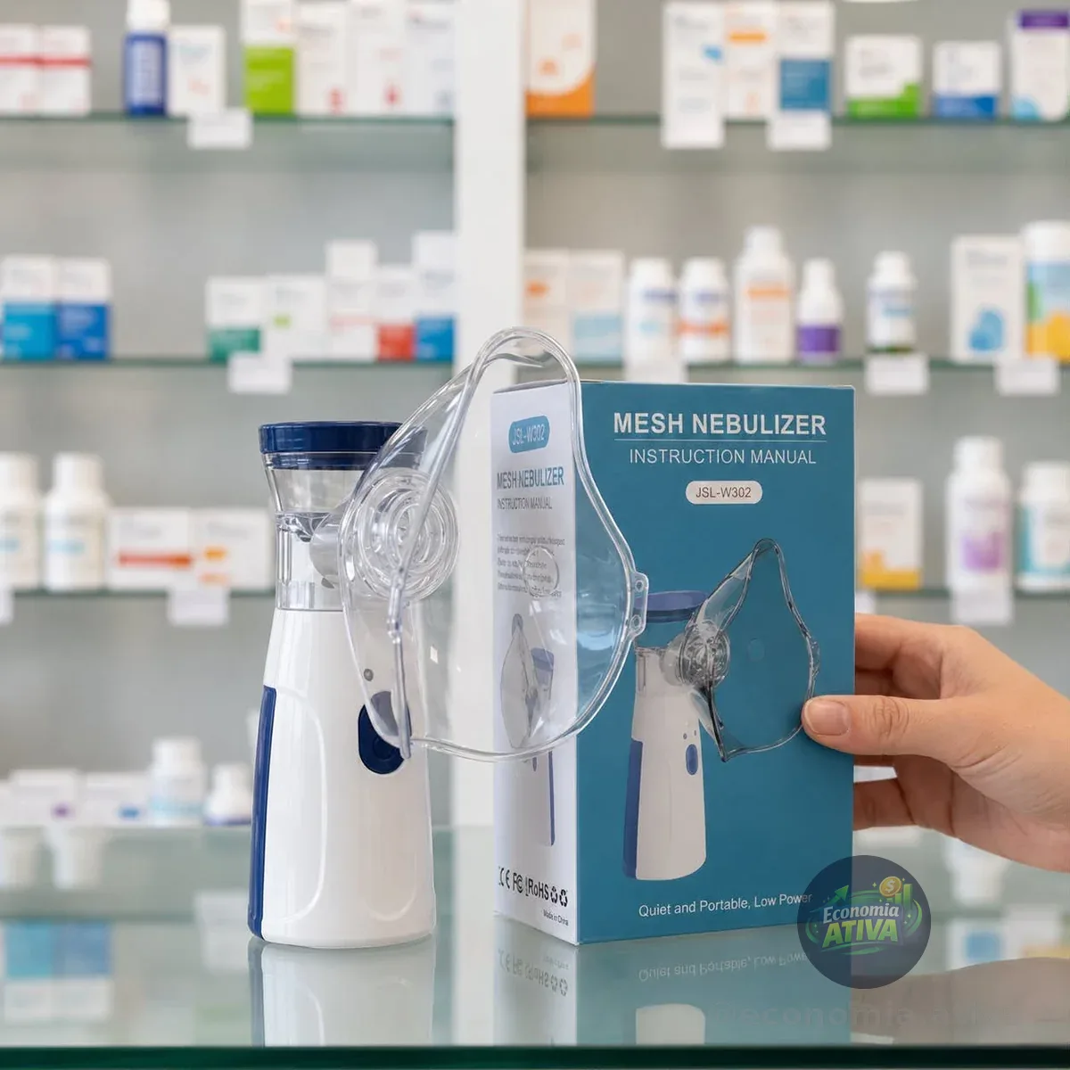 Inalador Nebulizador Portátil Sem Fio Usb