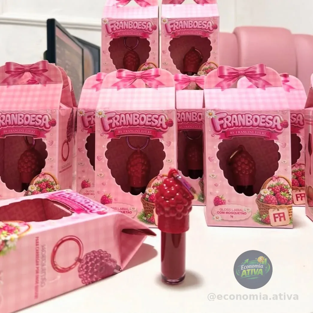 Gloss Franboesa Fran By Franciny Ehlke Brilho Vermelho