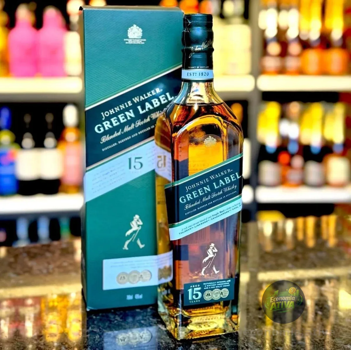 Whisky Johnnie Walker Green Label 750ml