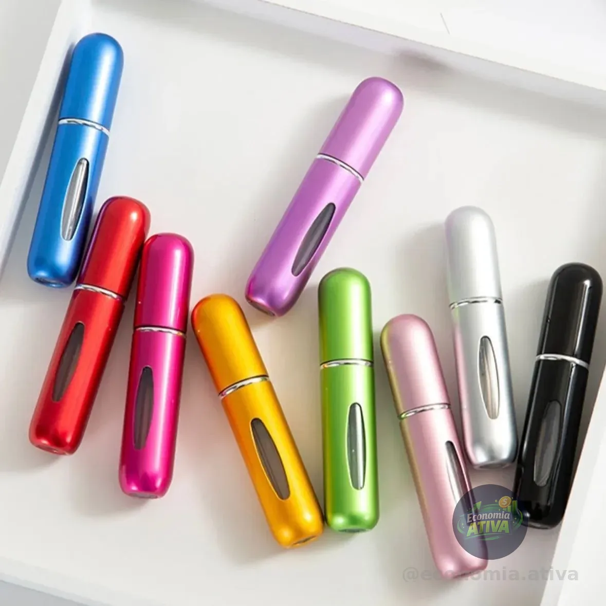5 Mini Frasco Porta Perfume 5ml Borrifador