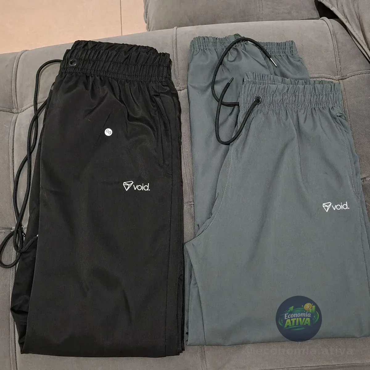 Kit 2 Calças Jogger Tactel Com Elastano Impulse