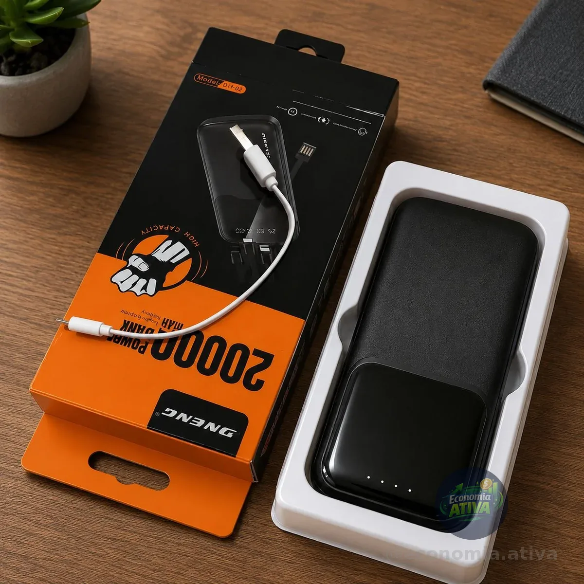 Power Bank 20.000mah 22.5w Com Display Digital