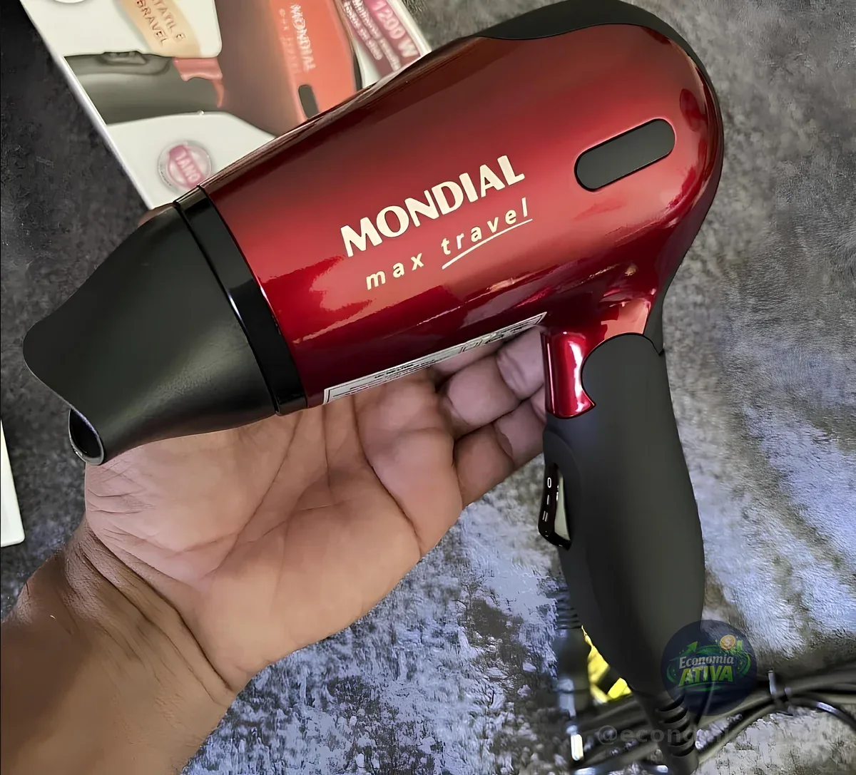 Secador Max Travel Mondial 1200W