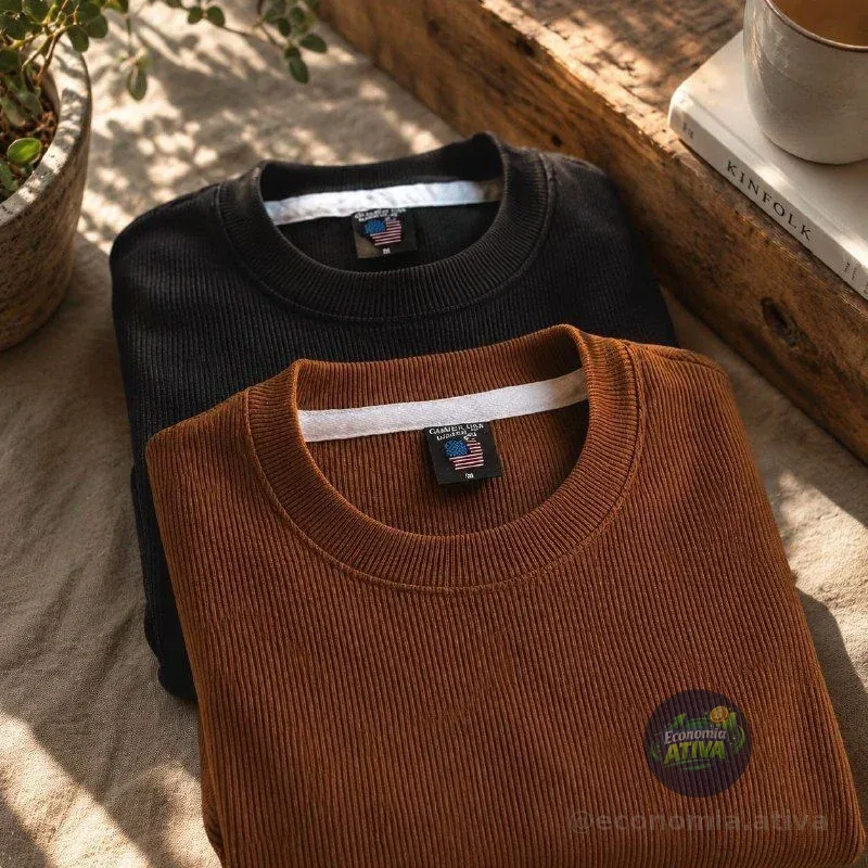 Kit 2 Camisetas Oversized Texturizado