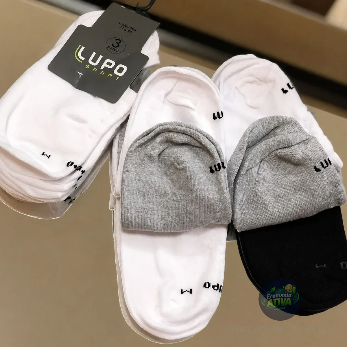 Kit 6 Pares Meias Soquete Lupo