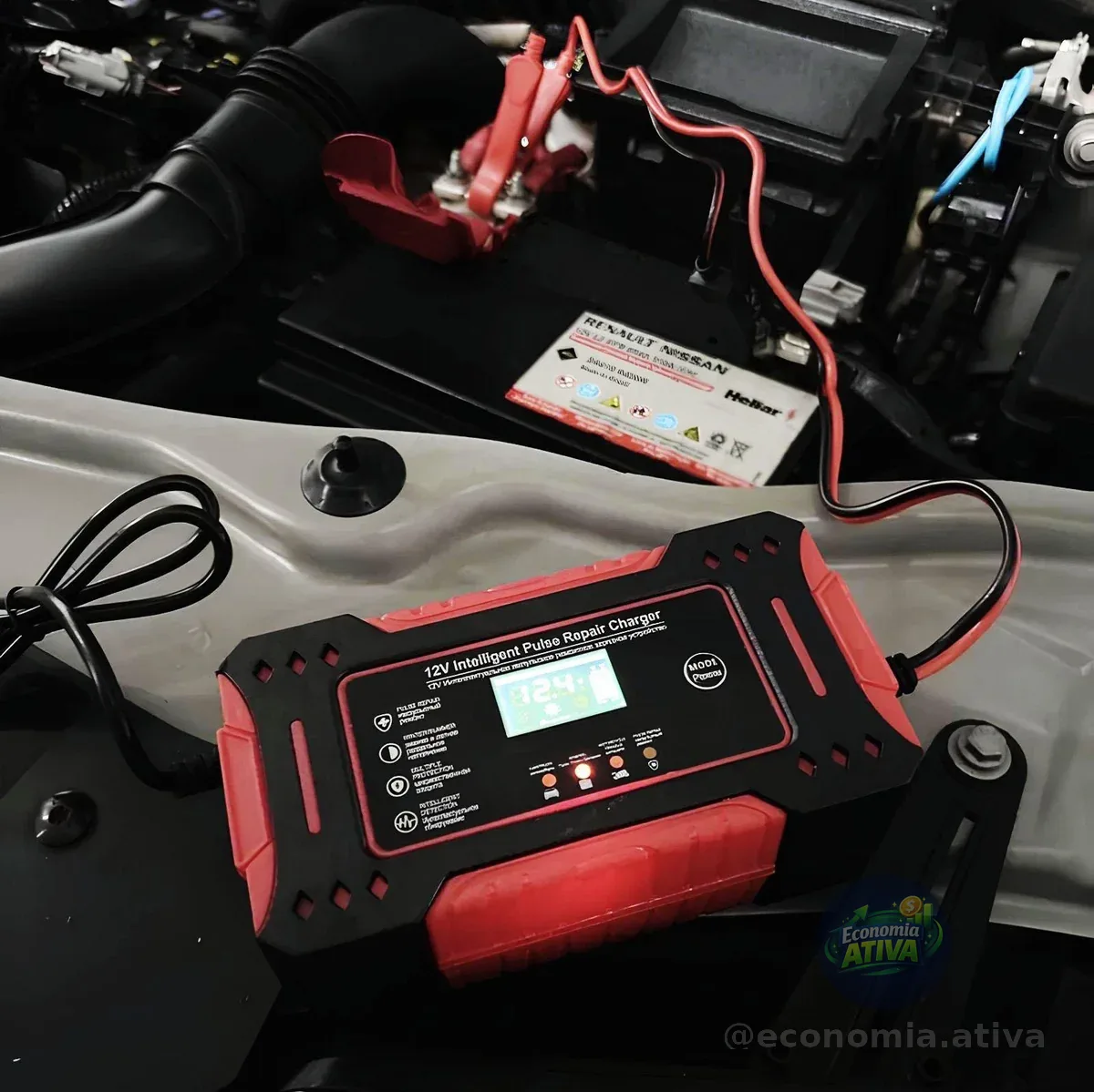 Carregador Inteligente De Bateria Automotiva Several Importados 12v Portátil