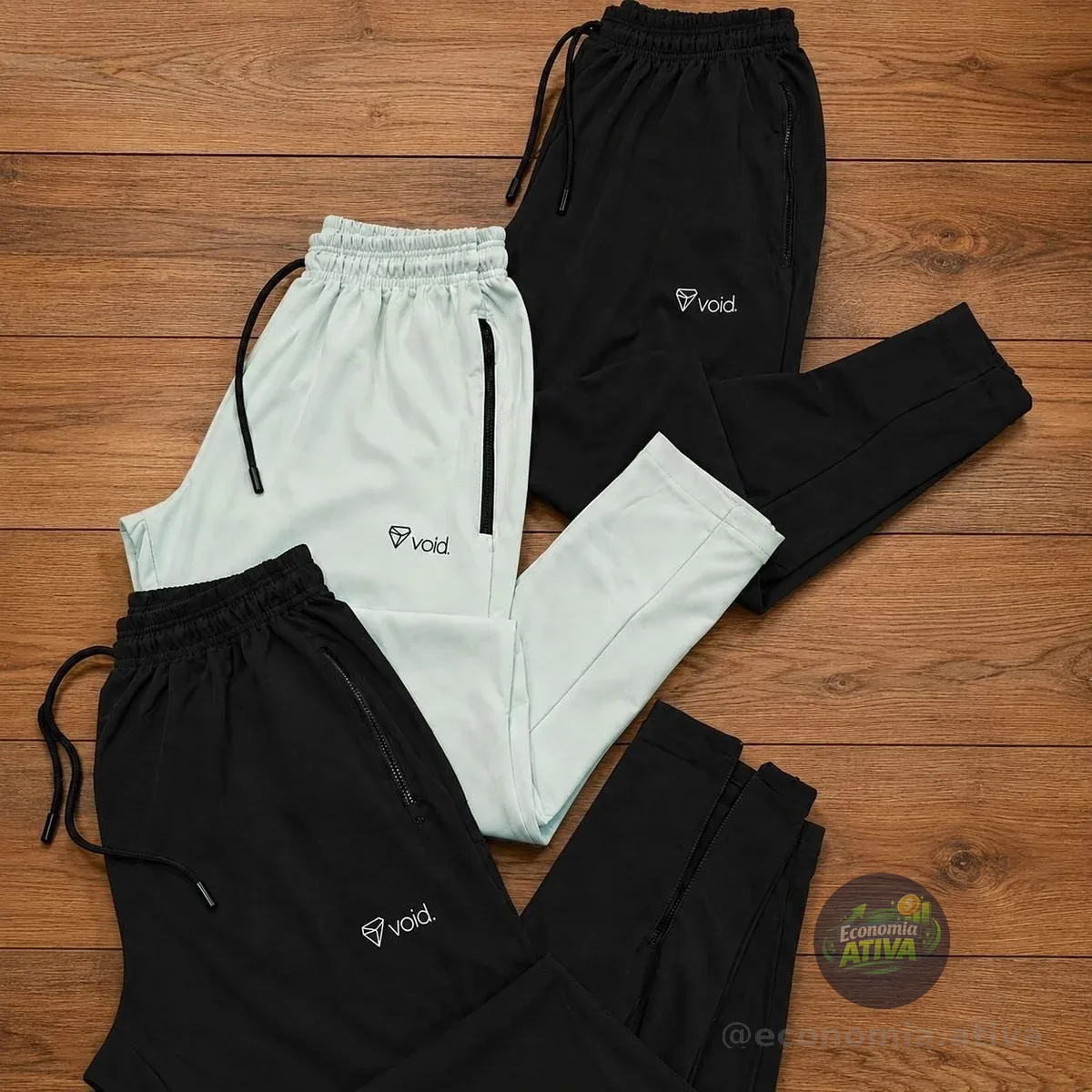 Kit 2 Calças Jogger Tactel Com Elastano Impulse