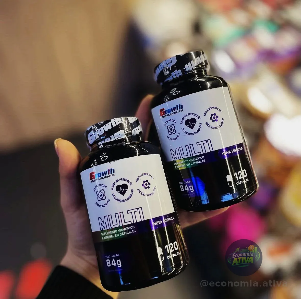 Multivitamínico 120 Cáps. Growth Supplements