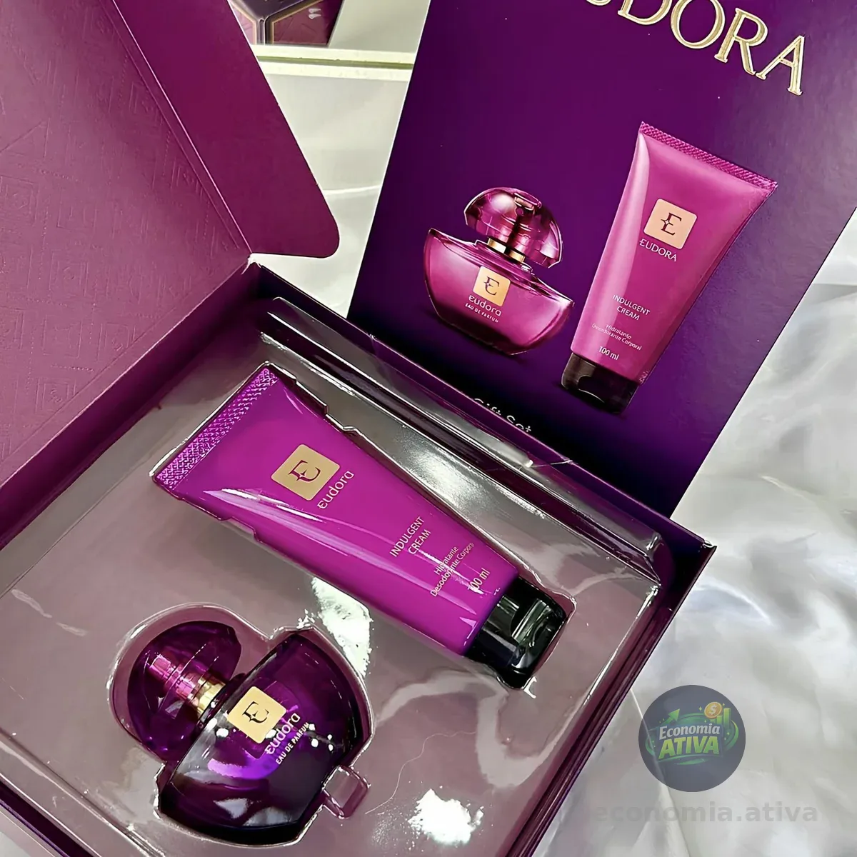 Kit Presente Eudora Roxo (2 Itens)
