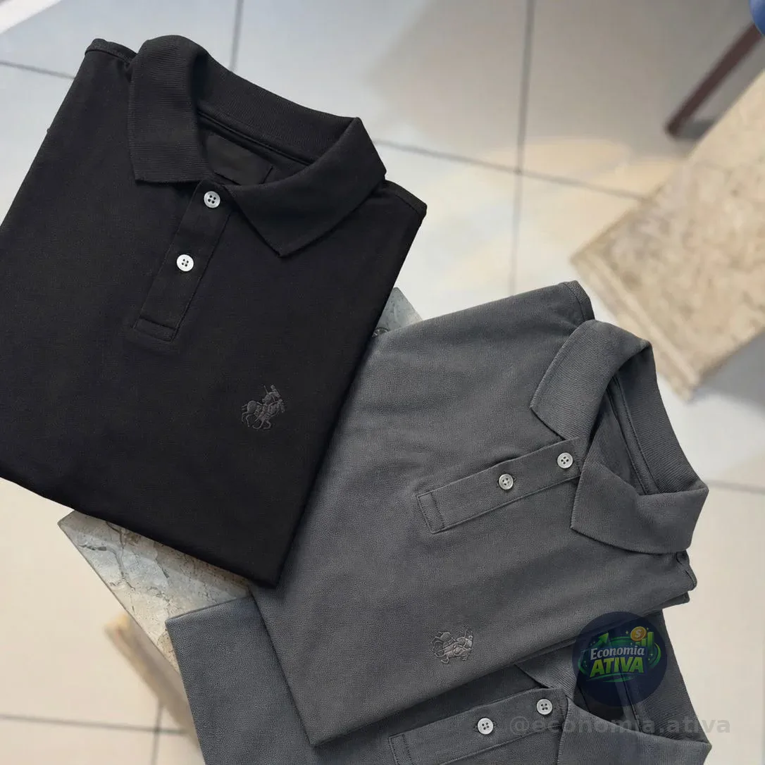 Kit 2 Camisa Polo Piquet