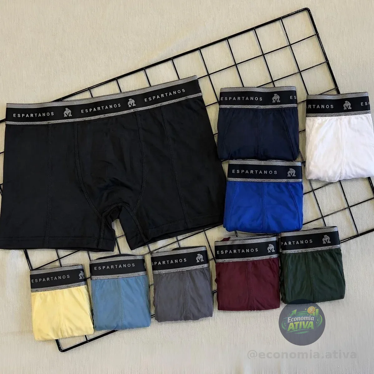 Kit 10 Cuecas Boxer Masculina Microfibra Espartanos