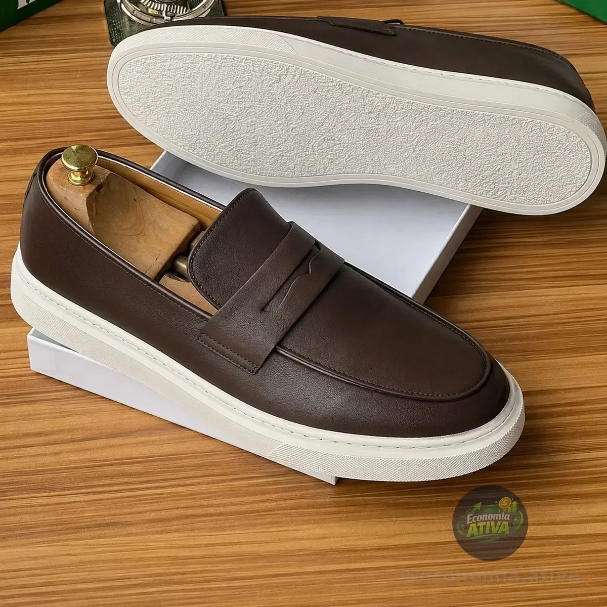 Sapato Masculino Mocassim Loafer Couro (2 cores)
