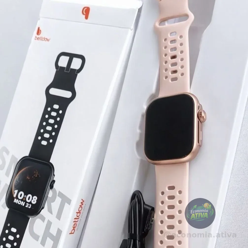 Relógio Smartwatch Bettdow Fb041 Rosa