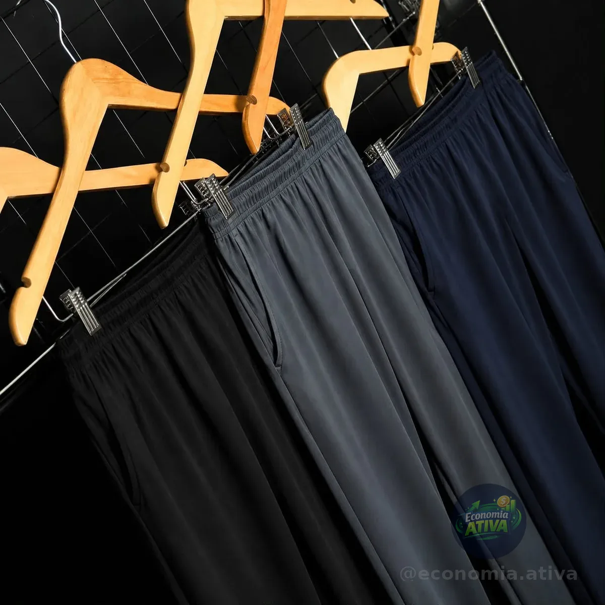 Kit 3 Calça Esportiva Elastano Academia