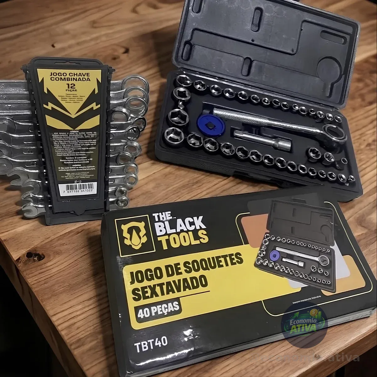 Jogo Ferramentas 50 Peças Soquetes Catraca Chave Combinada