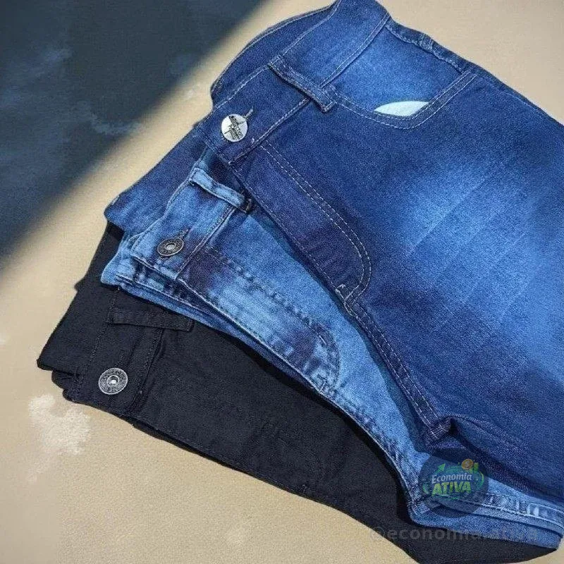 Kit 3 Calça Jeans Masculina Skinny Costura Reforçada