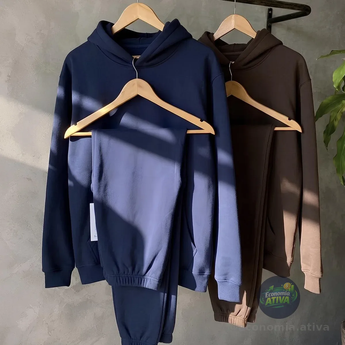 Conjunto Moletom Liso Unissex (6 cores)
