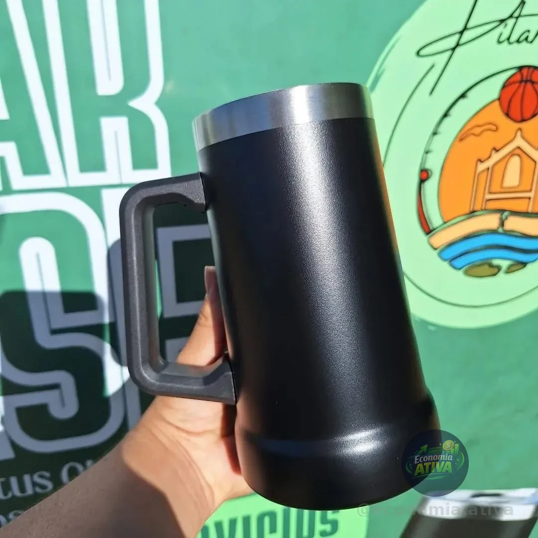 Caneca Térmica Inox 720 Ml Com Alça