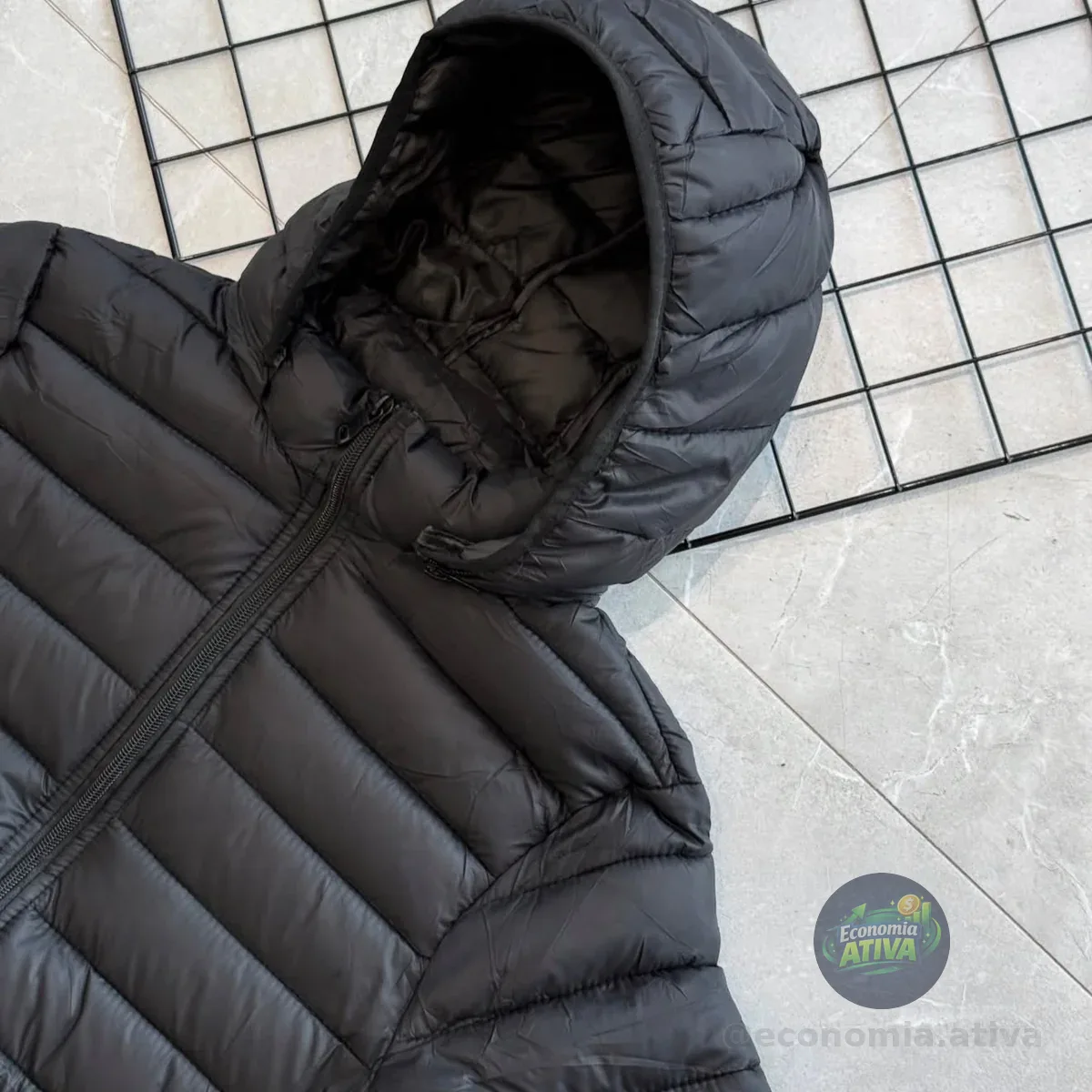 Jaqueta Puffer de Frio Impermeável