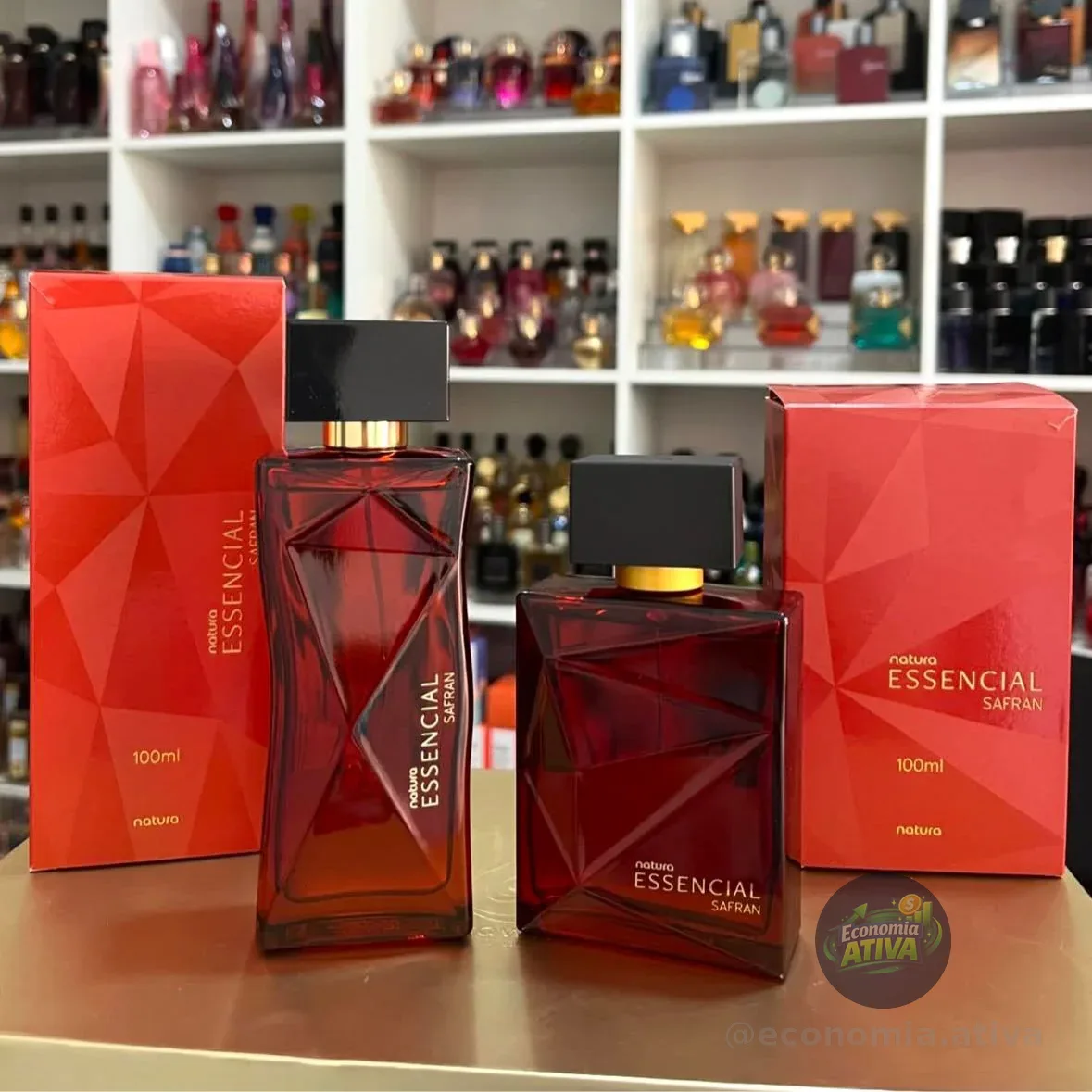 Kit Presente Essencial Safran: Deo Parfum Safran Feminino 100ml + Deo Parfum Safran Masculino 100ml