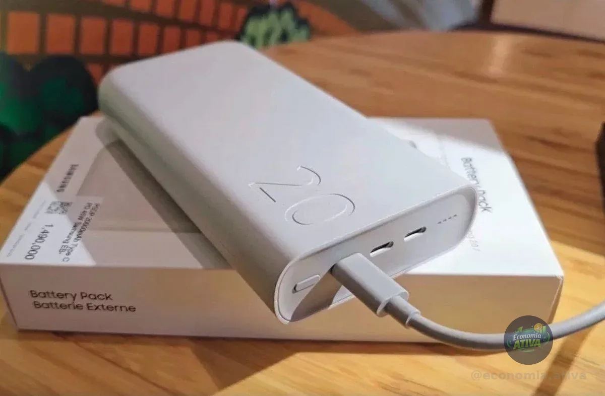 Bateria Samsung Carregador Portatil 3x Usb-c 20000mah
