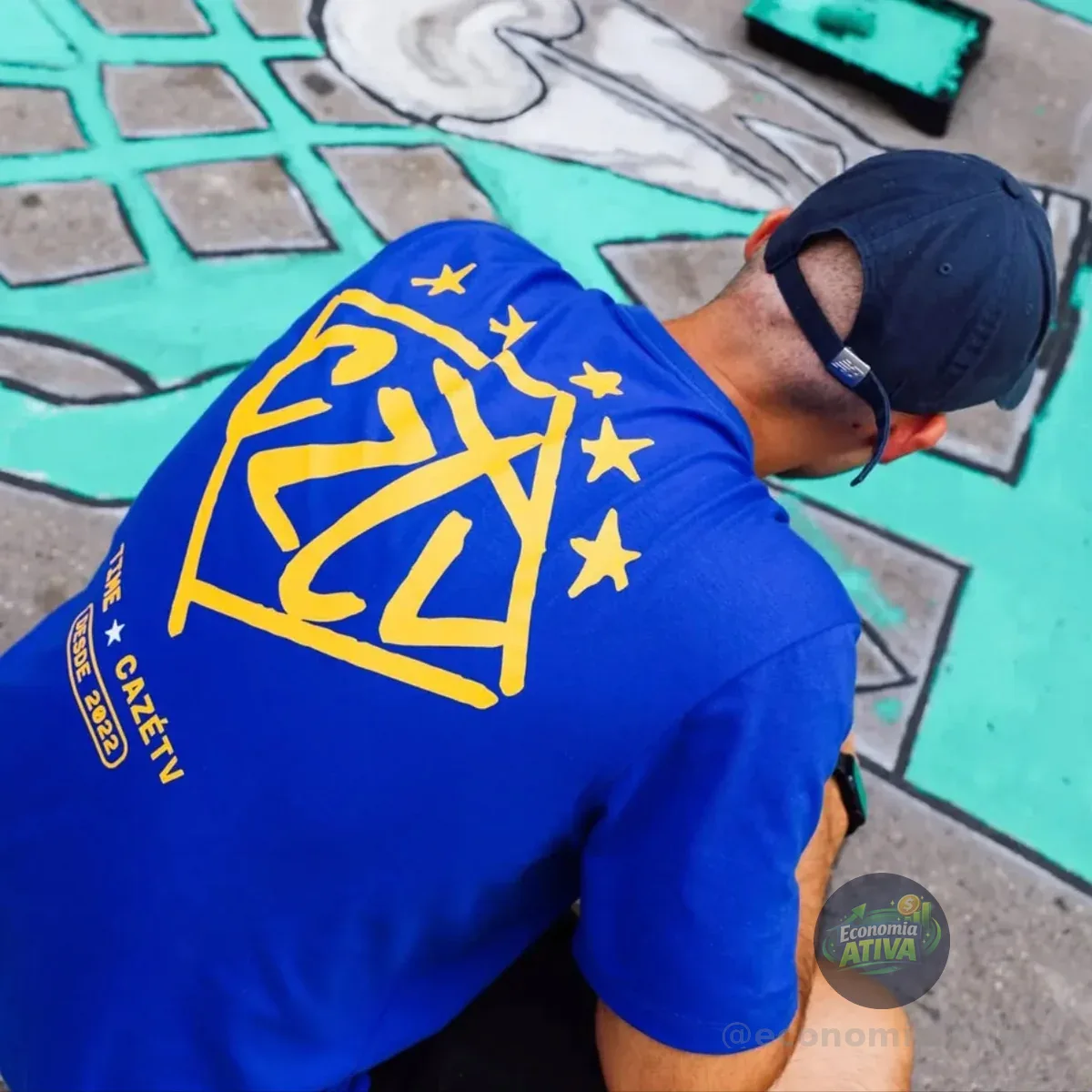 Camisa Azul Traje Cazétv