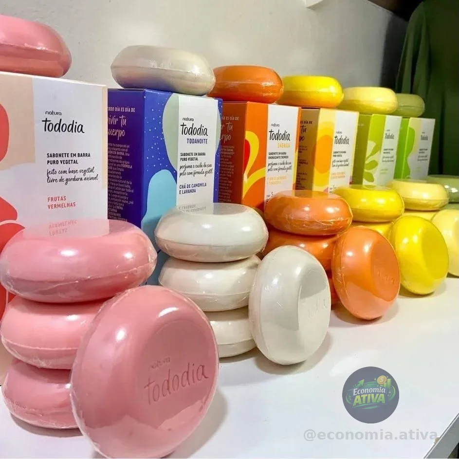Kit 4 Caixas Sabonetes Sortidos Natura Tododia 5un 90g