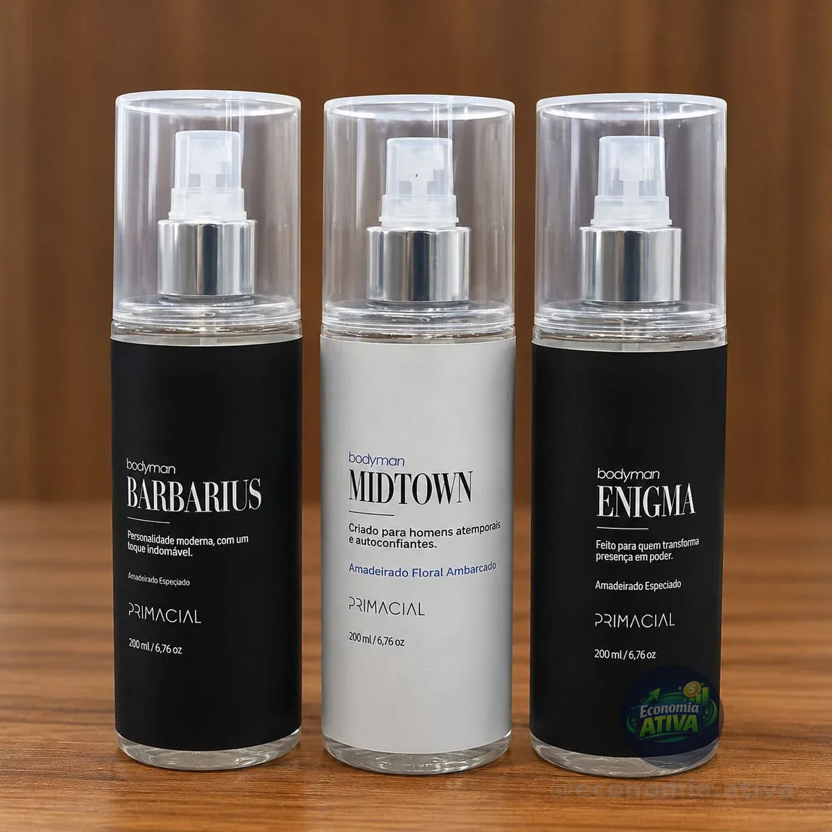 Kit Body Splash Barbarius + Enigma + Midtown 200ml