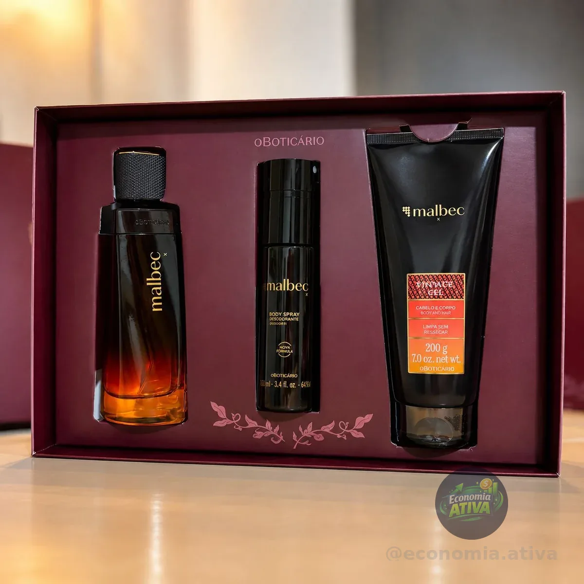 Kit Presente Malbec X O Boticário