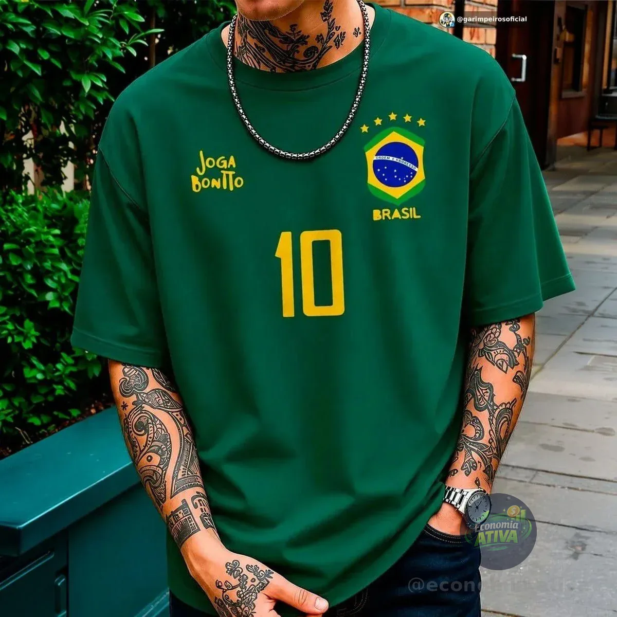 Camiseta Oversized Brasil