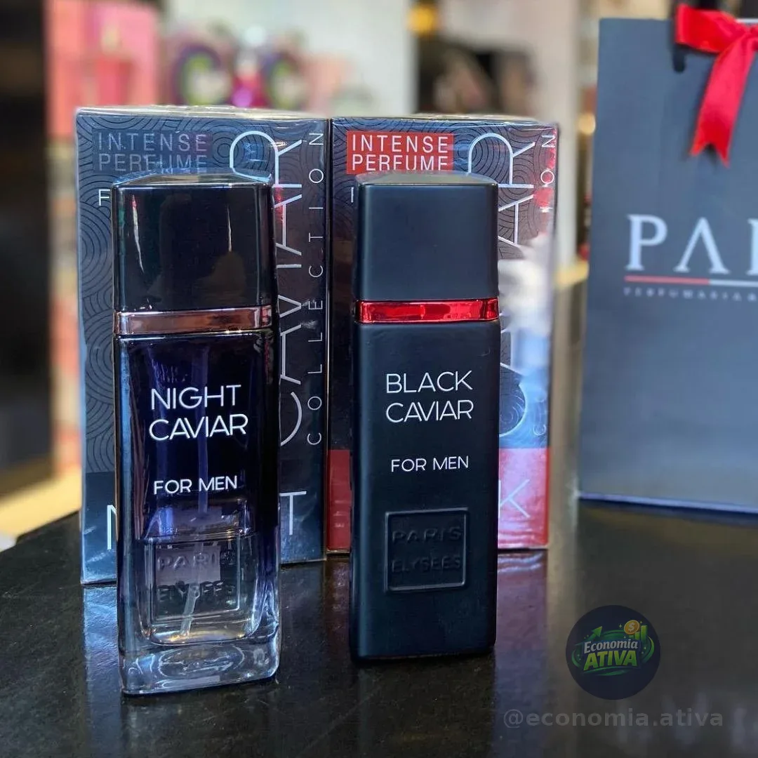 Kit 1 Black Caviar Masculino 100ml + 1 Night Caviar 100ml