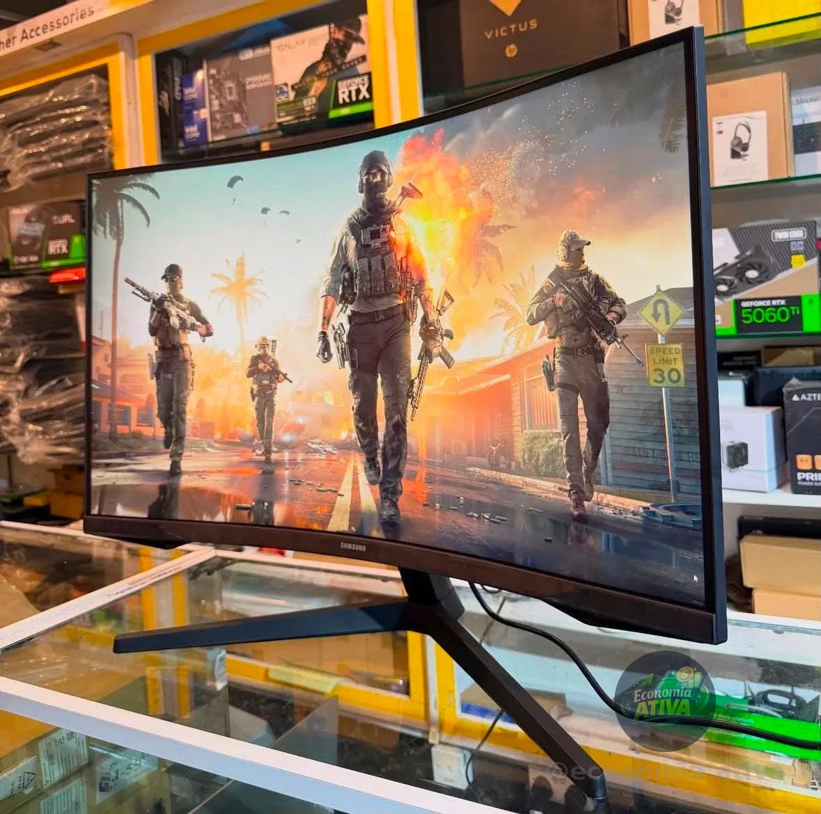 Monitor Gamer Samsung Odyssey G5 27" QHD 165Hz 1ms