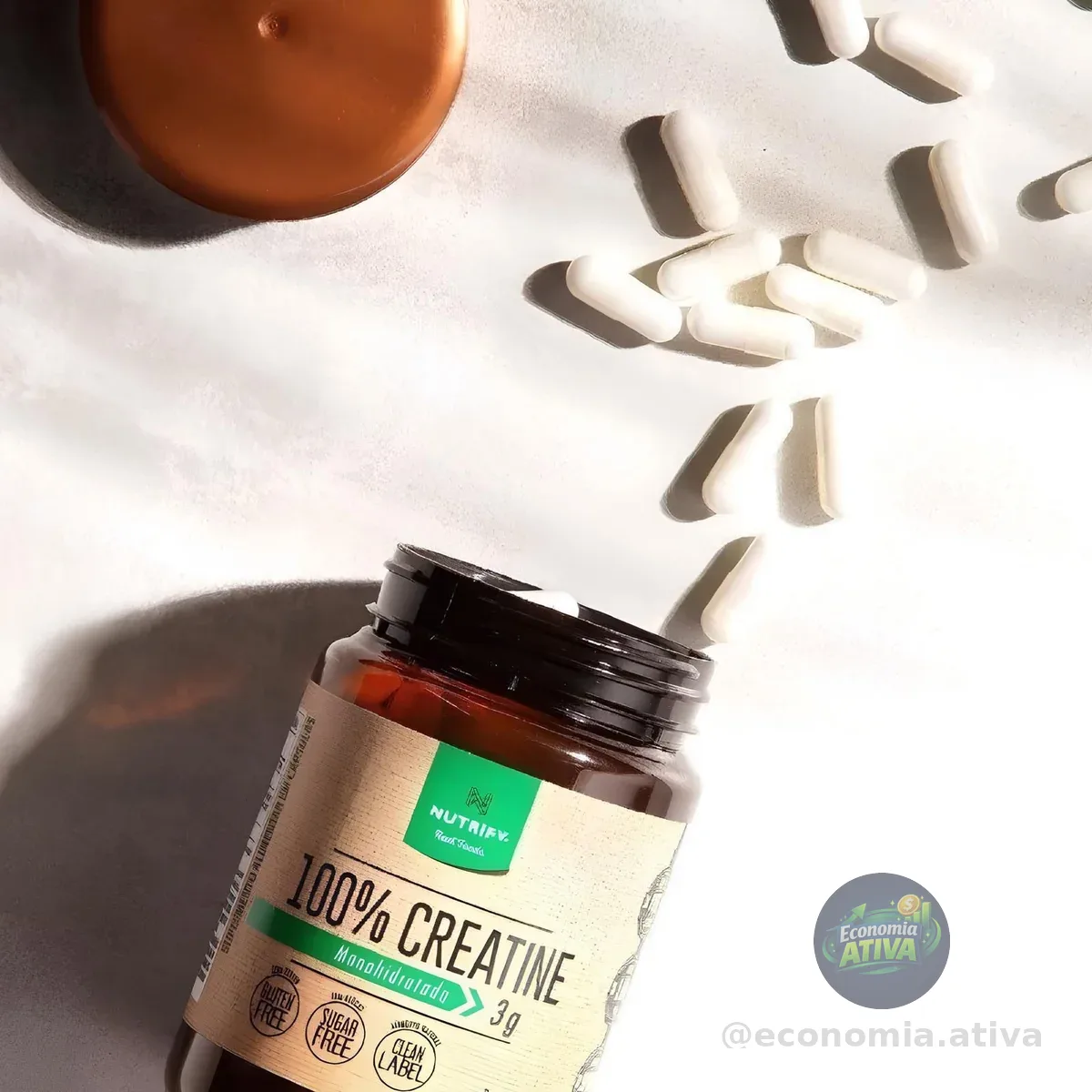 Creatina 100% Monohidratada 120 Cápsulas Nutrify