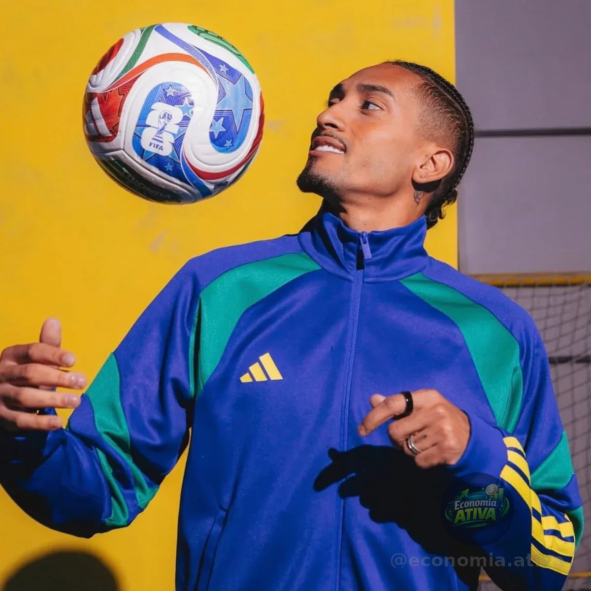 Jaqueta Masculina House Of Tiro Nations Pack adidas Boblue/bgreen/byello M Lisa