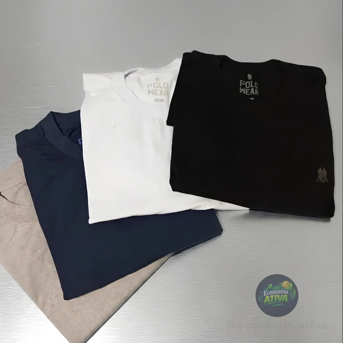Kit 4 Camisetas Básicas Polo Wear