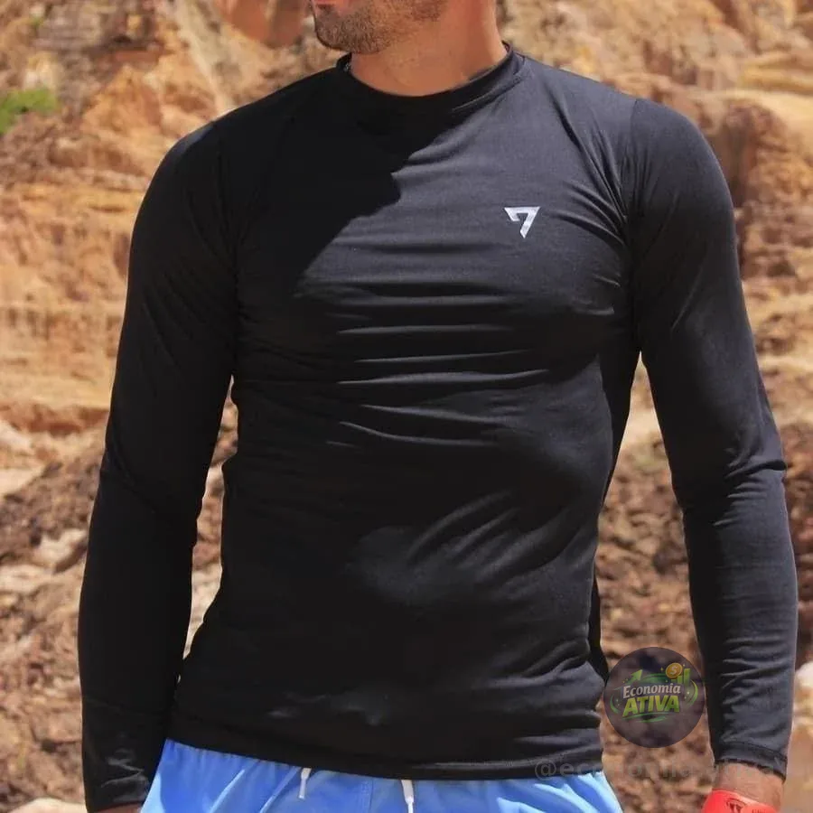 Kit 3 Camisetas Térmicas segunda pele Uv50
