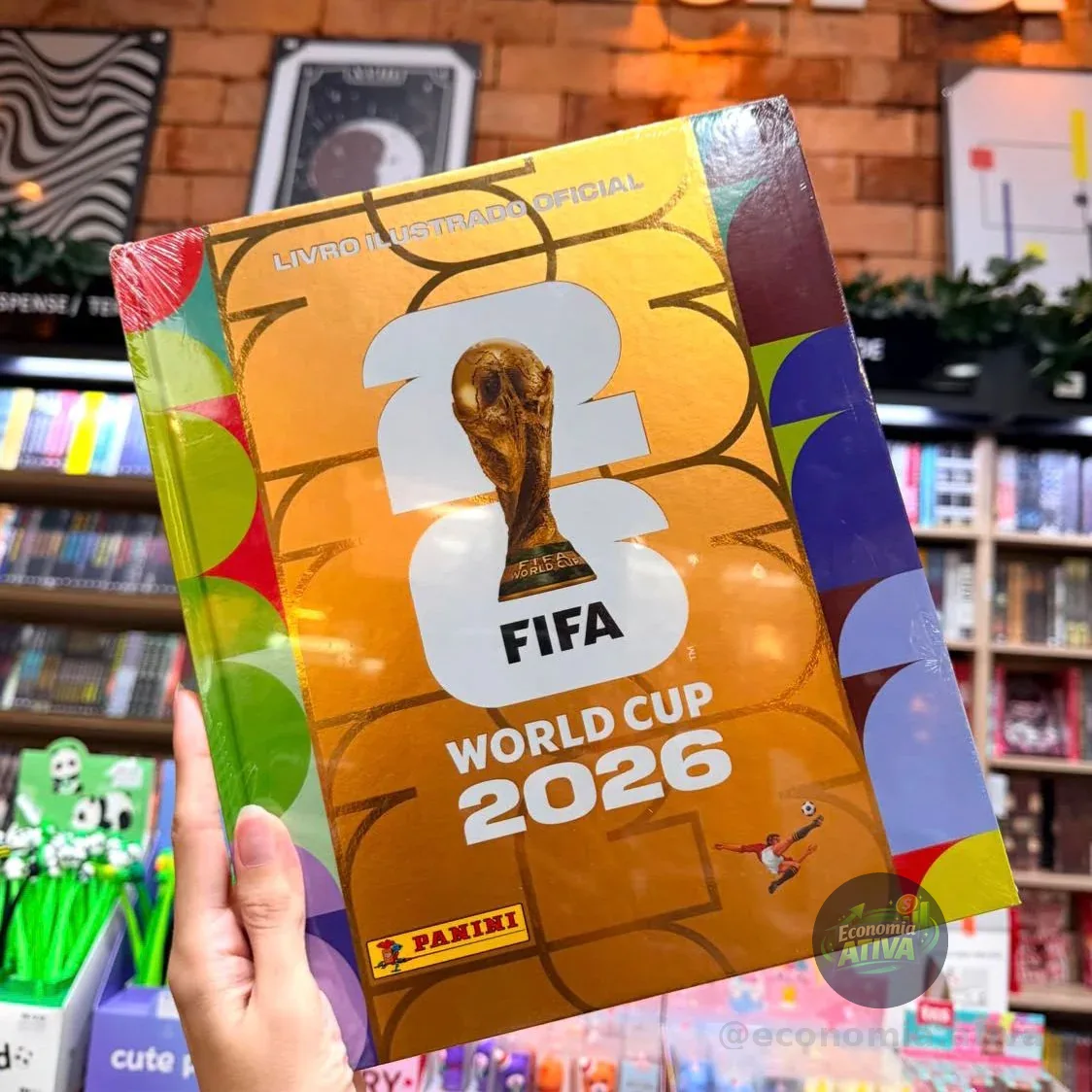 Álbum Capa Dura Ouro Fifa World Cup 2026